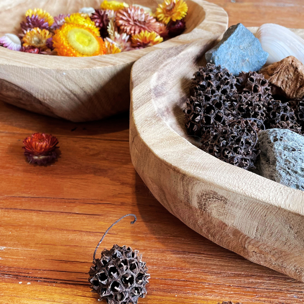 Large Wooden Sorting & Loose Parts Bowl