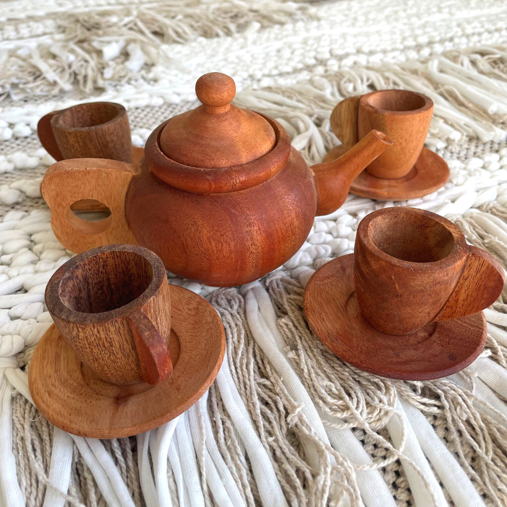Wooden Japanese Tea Set