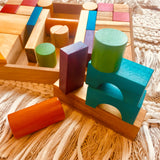 Natural Coloured Wooden Blocks