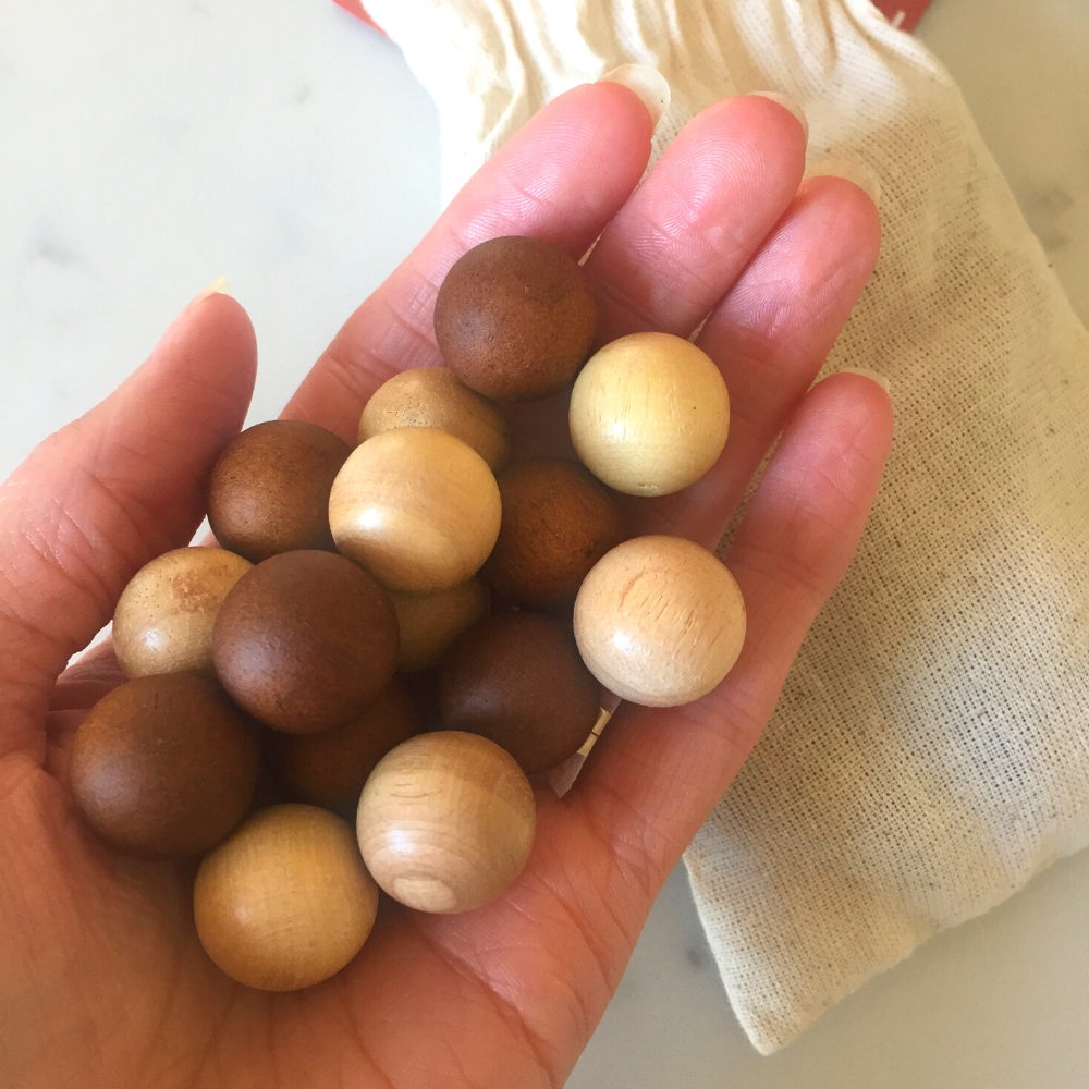 Two Tone Wooden Balls