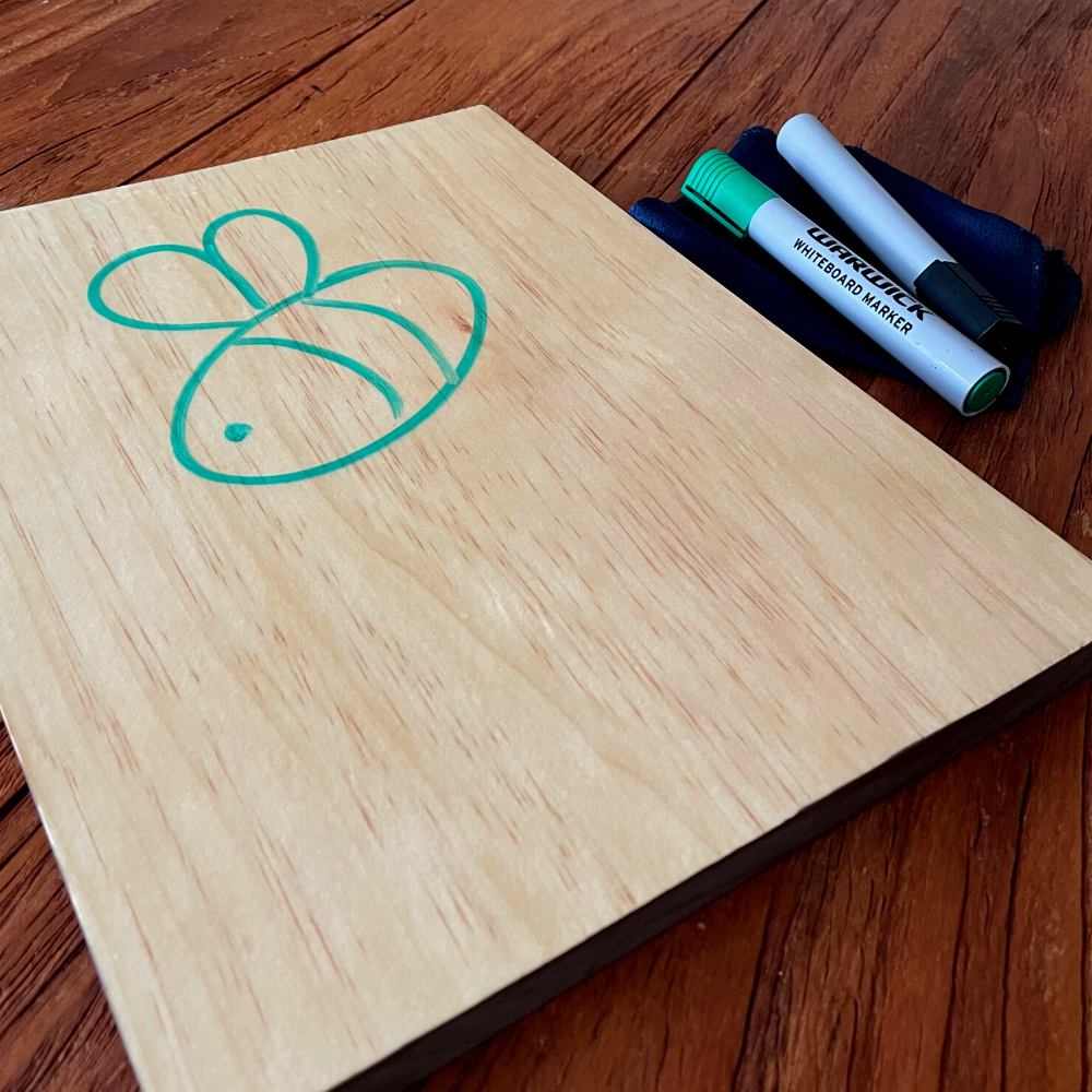 CLEARANCE Wooden Dry Erase Board