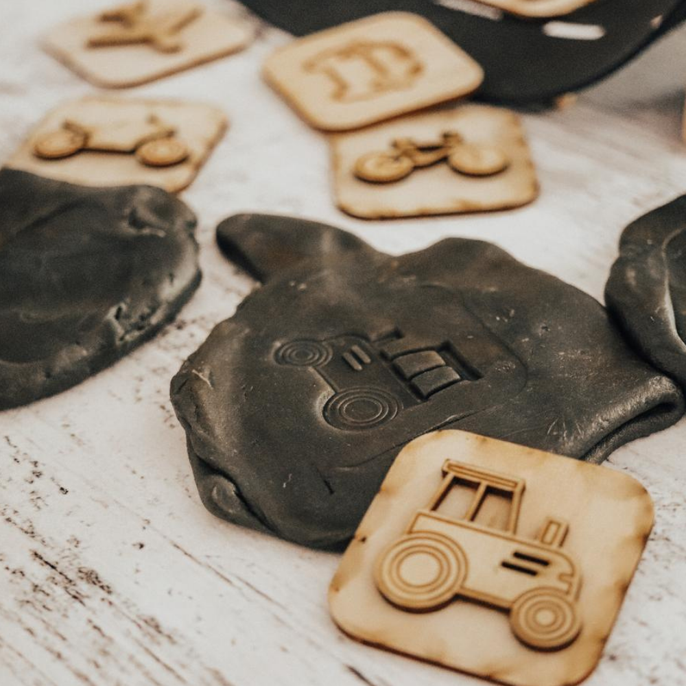 Wooden Stampers Set - Transport