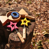 Wooden Bubble Wand Set