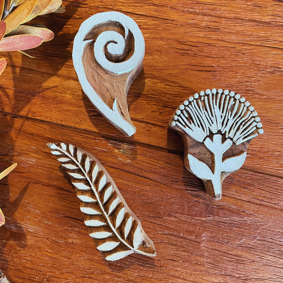 NZ Hand-Carved Nature Stampers