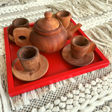 Wooden Japanese Tea Set