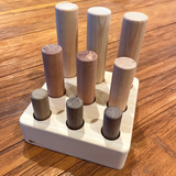 CLEARANCE Wooden 9 Pole Puzzle
