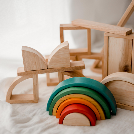 Wooden Hollow Block Set