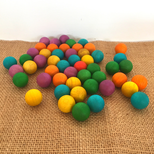 Coloured Wooden Balls