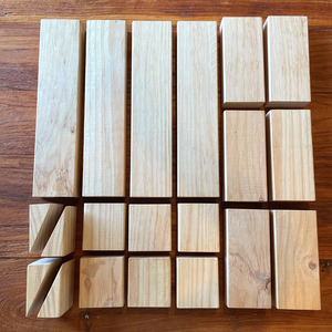 *Pre-Order* Natural Wooden Unit Blocks