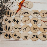 Wooden Magnets Set - Dinosaurs