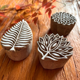 Hand-Carved Nature Stampers
