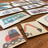CLEARANCE Wooden Puzzle Set - Workers & Wheels